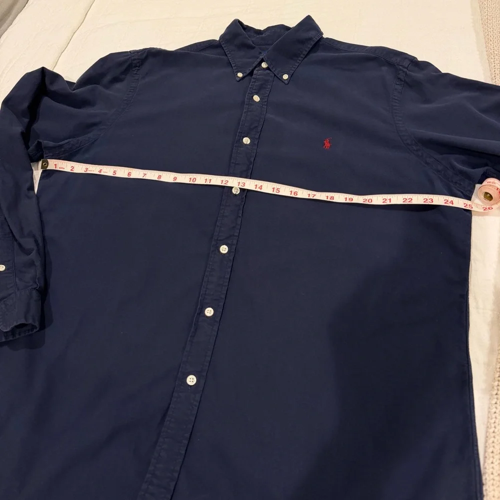 Ralph Lauren Dark Blue Casual Button Down Collared Shirt - Picture 8 of 9